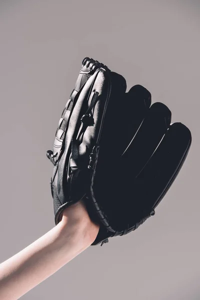 Woman playing baseball — Stock Photo