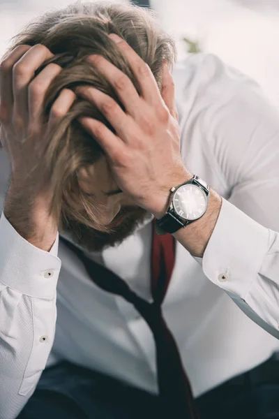 Stressed business man — Stock Photo