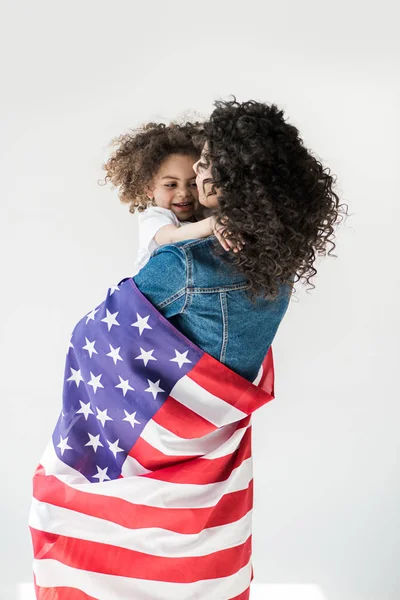 Mother embrace daughter — Stock Photo