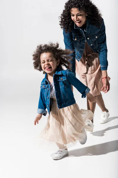 Lovely african american family — Stock Photo