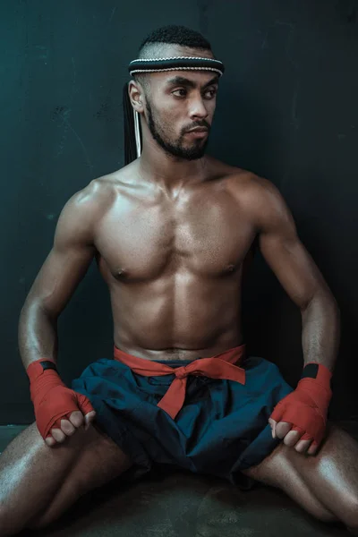 Atleta Muay Thai - foto de stock