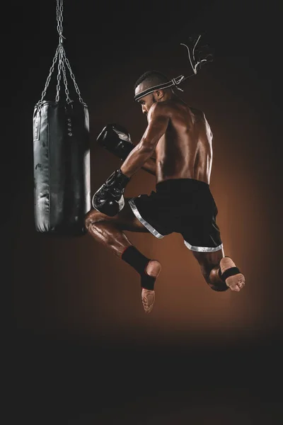 Luchador Muay thai - foto de stock