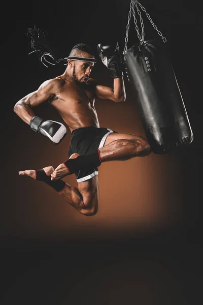 Luchador Muay thai — Stock Photo