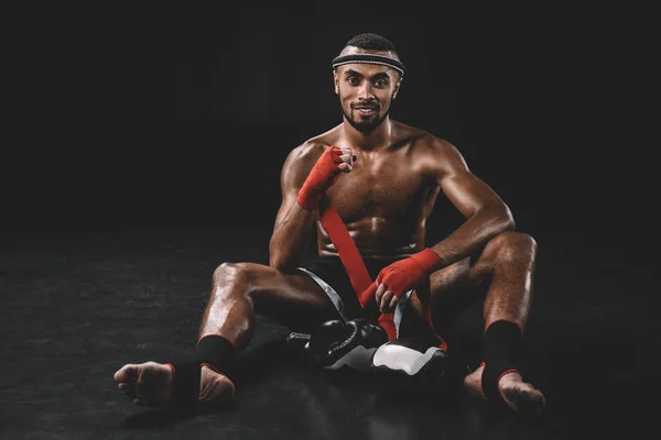 Muay thai fighter — Stock Photo