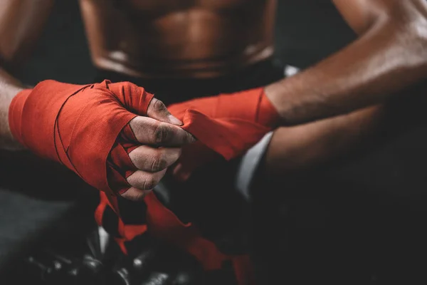 Muay thai combattente — Foto stock