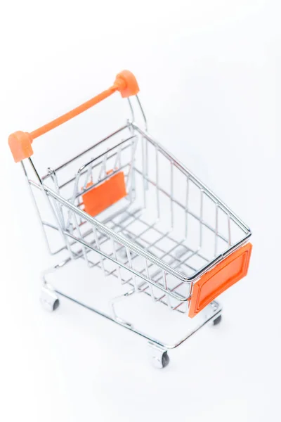 Pequeño carrito de compras - foto de stock