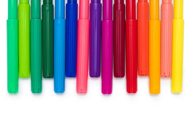 Colorful felt tip pens — Stock Photo