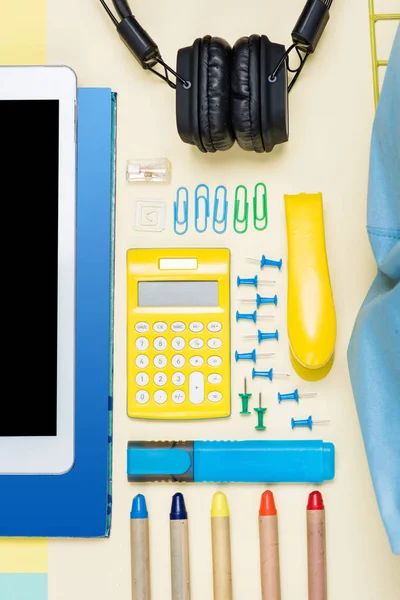 Various school supplies — Stock Photo