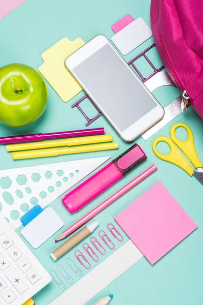 Various school supplies — Stock Photo