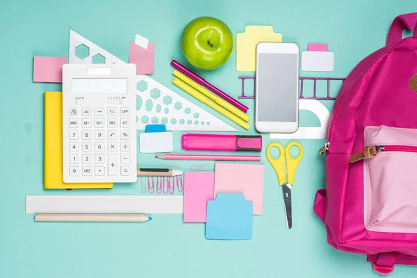 Various school supplies — Stock Photo