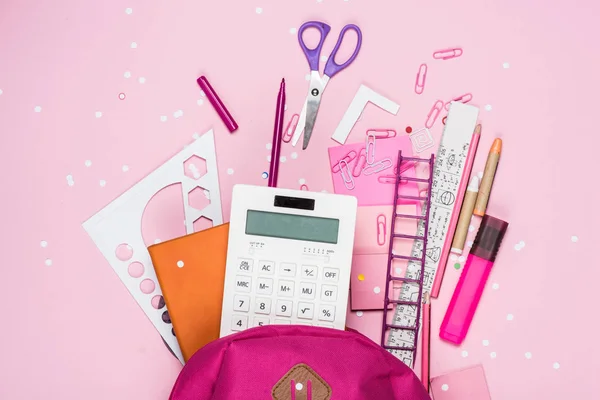 Varios útiles escolares — Stock Photo