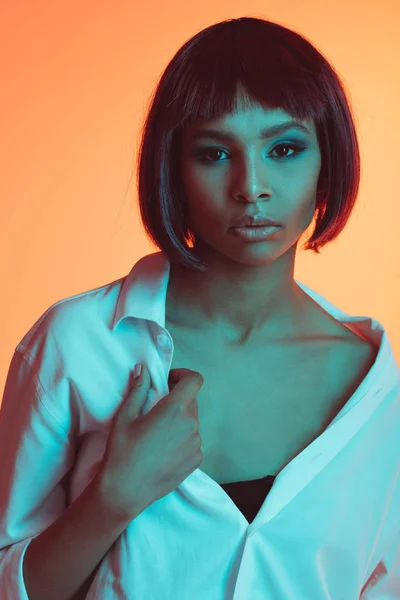 Stylish woman looking at camera — Stock Photo