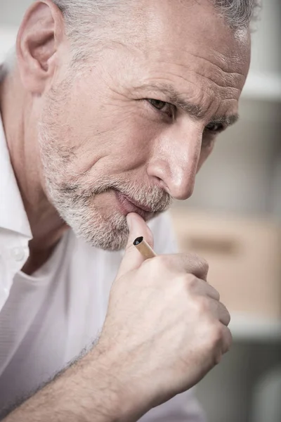 Retrato de hombre de negocios senior - foto de stock