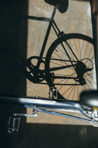 Black hipster bicycle — Stock Photo