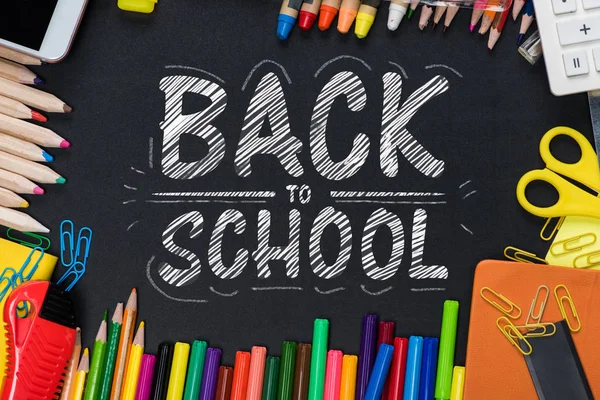 Back to school lettering — Stock Photo