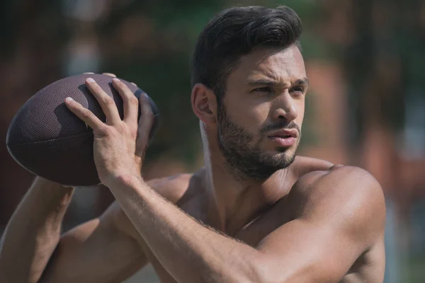 Jogador de futebol masculino — Fotografia de Stock