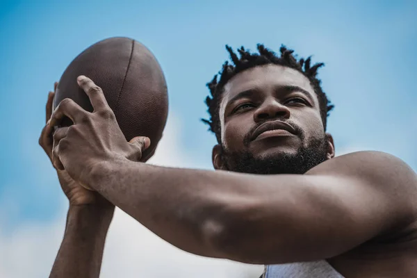 Male football player — Stock Photo