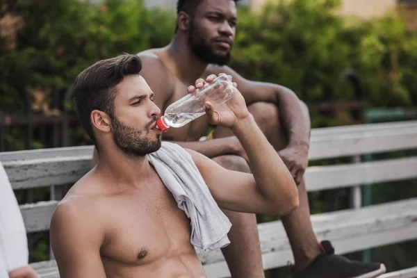 Two young men resting — Stock Photo