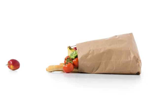 Fruits and vegetables grocery bag — Stock Photo