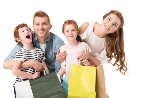 Shopping en famille — Photo de stock