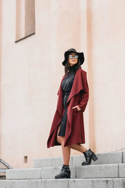 Young woman in stylish clothing — Stock Photo