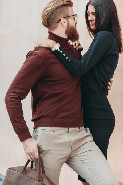 Young stylish couple — Stock Photo