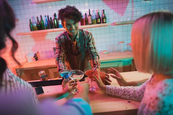 African american barman — Stock Photo