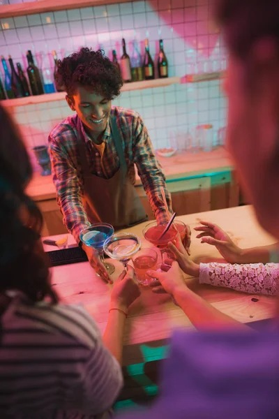 African american barman — Stock Photo