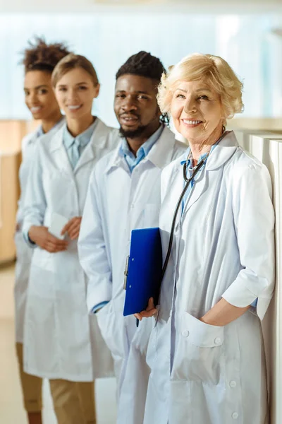 Multiracial group of doctors — Stock Photo