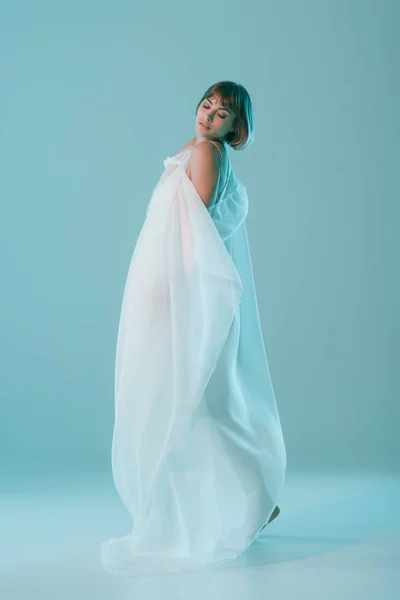 Sensual girl with veil — Stock Photo