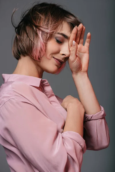 Tender girl with closed eyes — Stock Photo