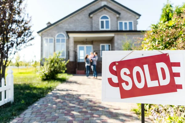 Sold house — Stock Photo