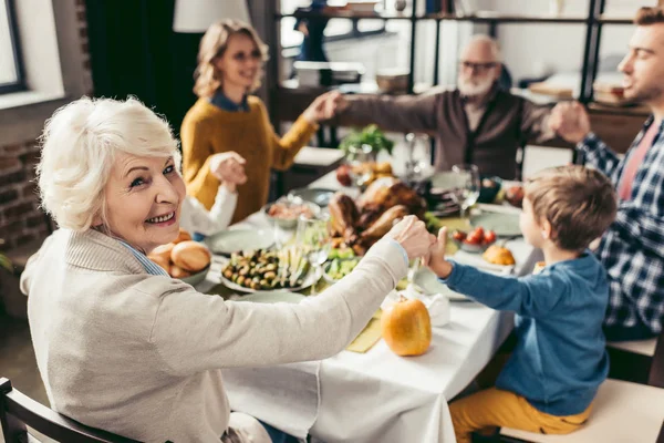 Pregando per il ringraziamento — Foto stock