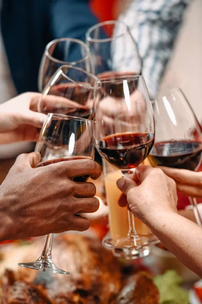 Clinking glasses — Stock Photo