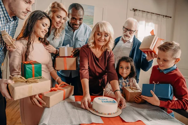 Celebrating birthday — Stock Photo