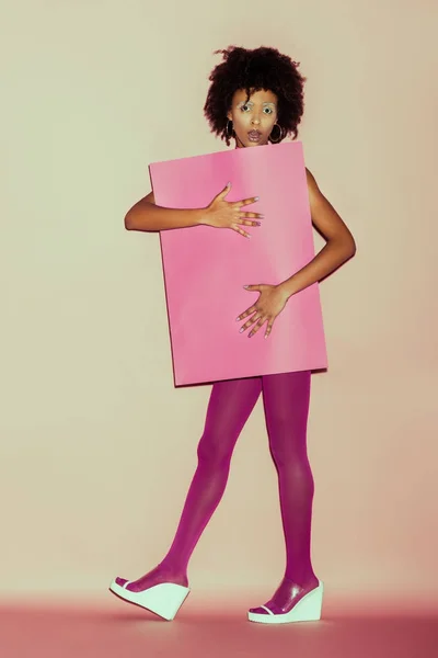 Afro-americana anos 80 menina — Fotografia de Stock