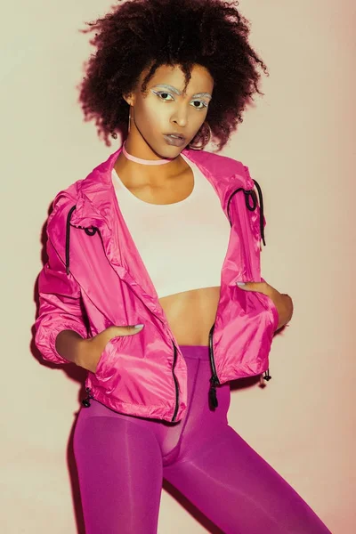 Afrikanisch amerikanisch 80s girl — Stockfoto