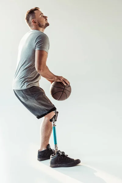 Joueur de basket paralympique — Photo de stock