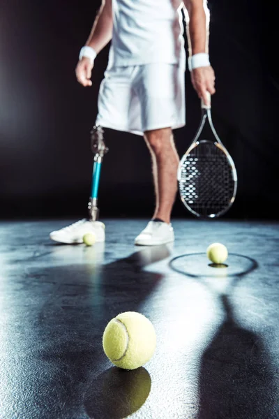 Joueur de tennis paralympique — Photo de stock