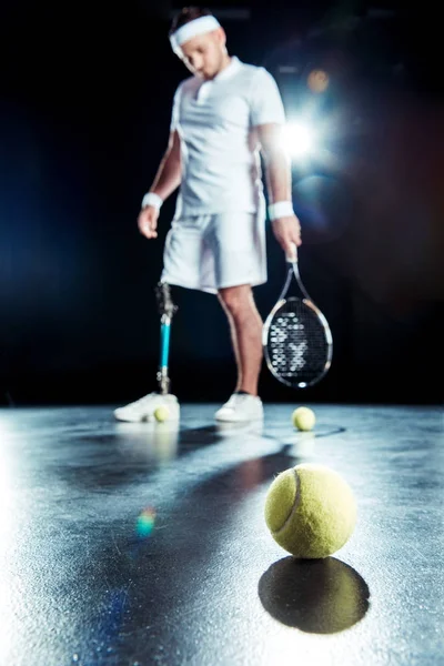 Jugador de tenis paralímpico - foto de stock