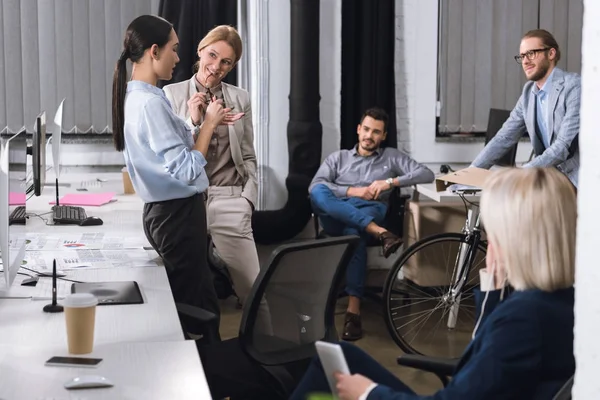 Multiethnic business colleagues — Stock Photo