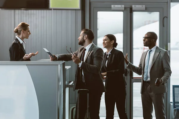 Flughafen-Empfang — Stockfoto