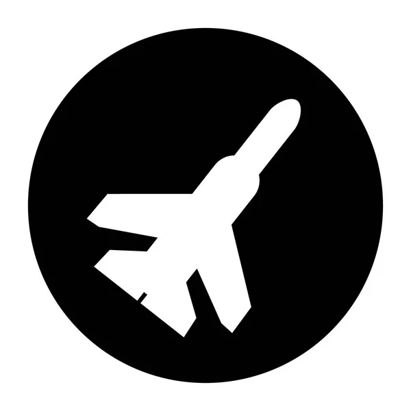 Терористичні значок Air Strike чорний значок Ліцензійні Стокові Ілюстрації