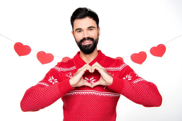 Cheerful man gesturing — Stock Photo