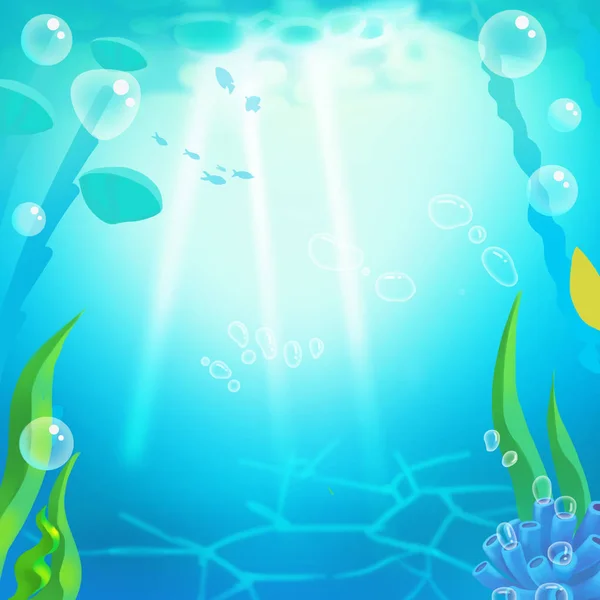 Enkel undervattens bakgrund — Stockfoto