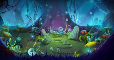 Fantastic and Magical Forest clipart