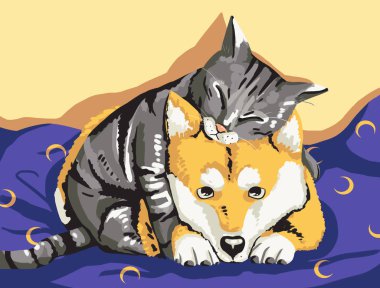 Kedi ve köpek..