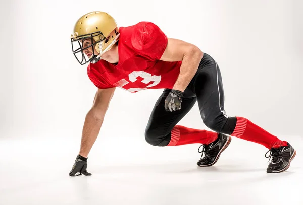 Jugador de fútbol en ropa deportiva protectora — Foto de Stock