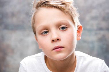 Cute boy portrait clipart