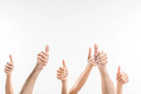 People showing thumbs up — Stock Photo, Image